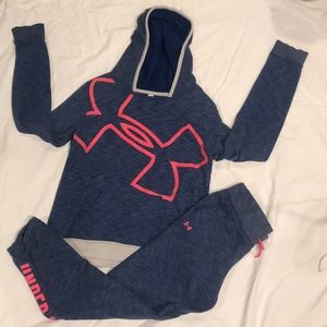 Girls Under Armour Sweatshirt & Pants Set